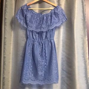 BB dakota off the shoulder lace dress